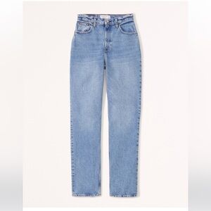 Abercrombie Curve Love Ultra High Rise 90s Straight Jean.